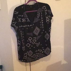 Black and grey T-shirt